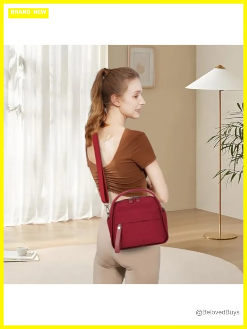 Nylon Crossbody Bag for Women Commute Underarm Shoulder Tote Purse